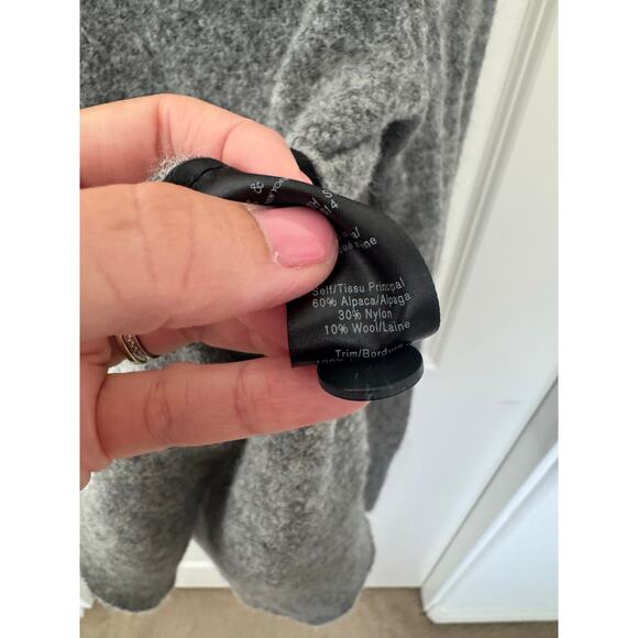 Rag & Bone Bea Alpaca Suede Knit Luxury Pullover Sweater Gray Small - Picture 6 of 7